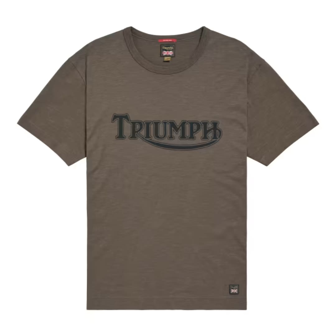 Triumph Heritage Autumn Winter 24 - Fork Seal Tee Mushroom