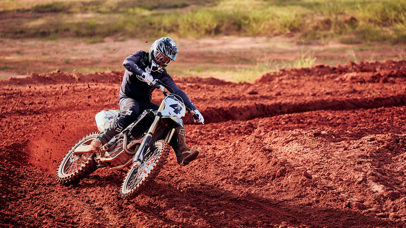 Triumph TF 450-RC being ridden by Ricky Carmichael 