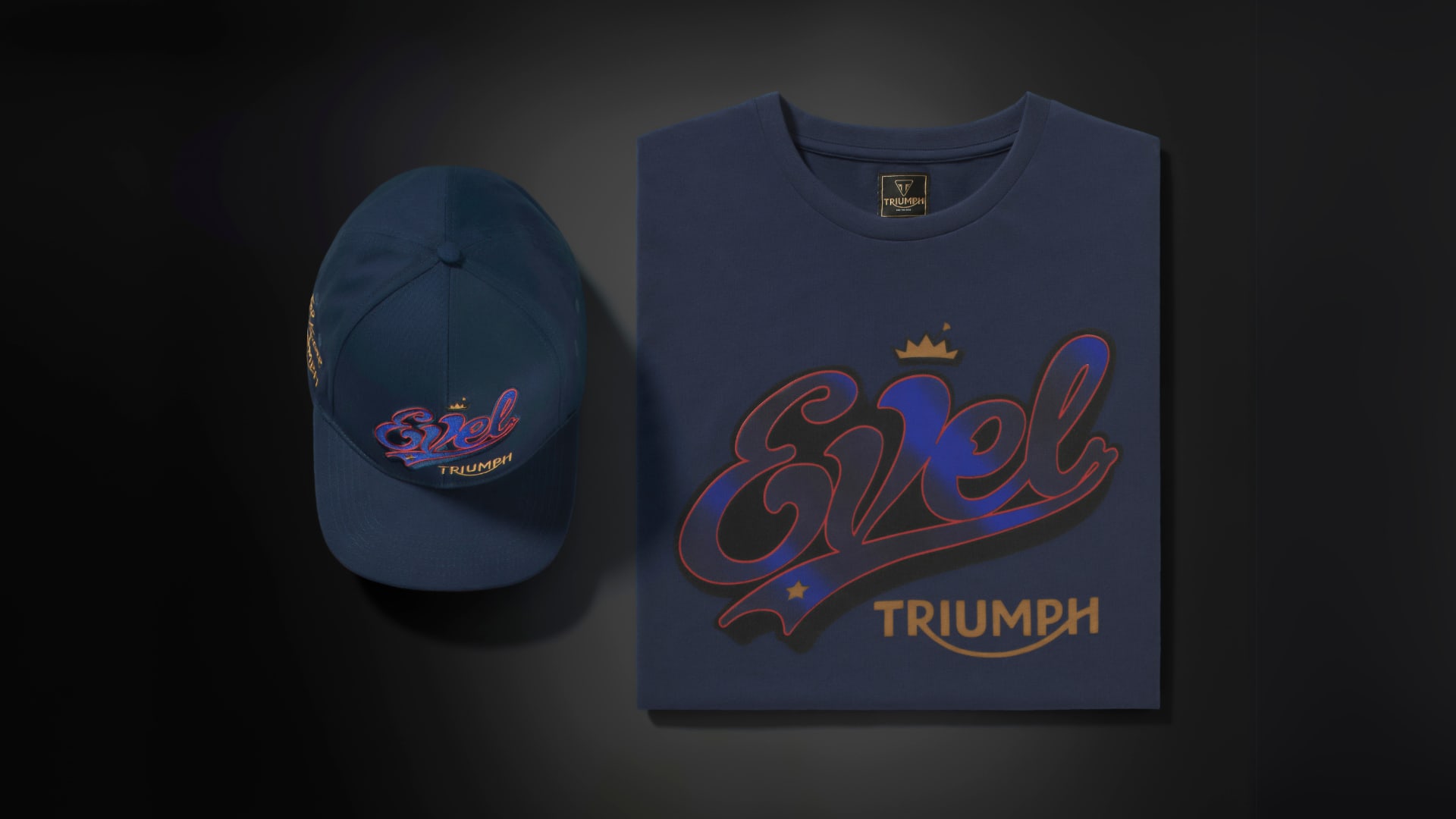 Triumph Motorcycles Evel Knivel Cap and T-shirt