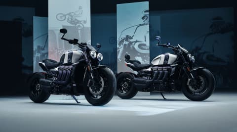 Triumph Rocket 3 GT and R Storm Evel Knievel Editions