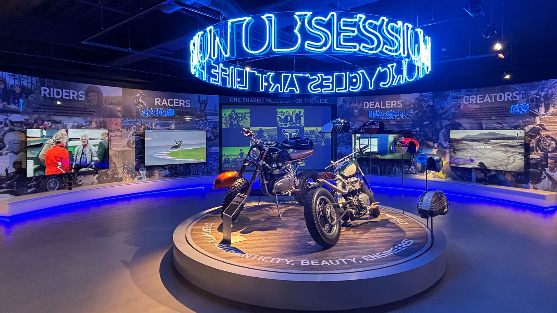 Triumph Factory Visitor Experience Exhibit